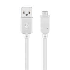 Goobay - USB 2.0 High Speed kabel (USB-A / USB Mirco-B) (Han-Han) (Hvid) - 5,0