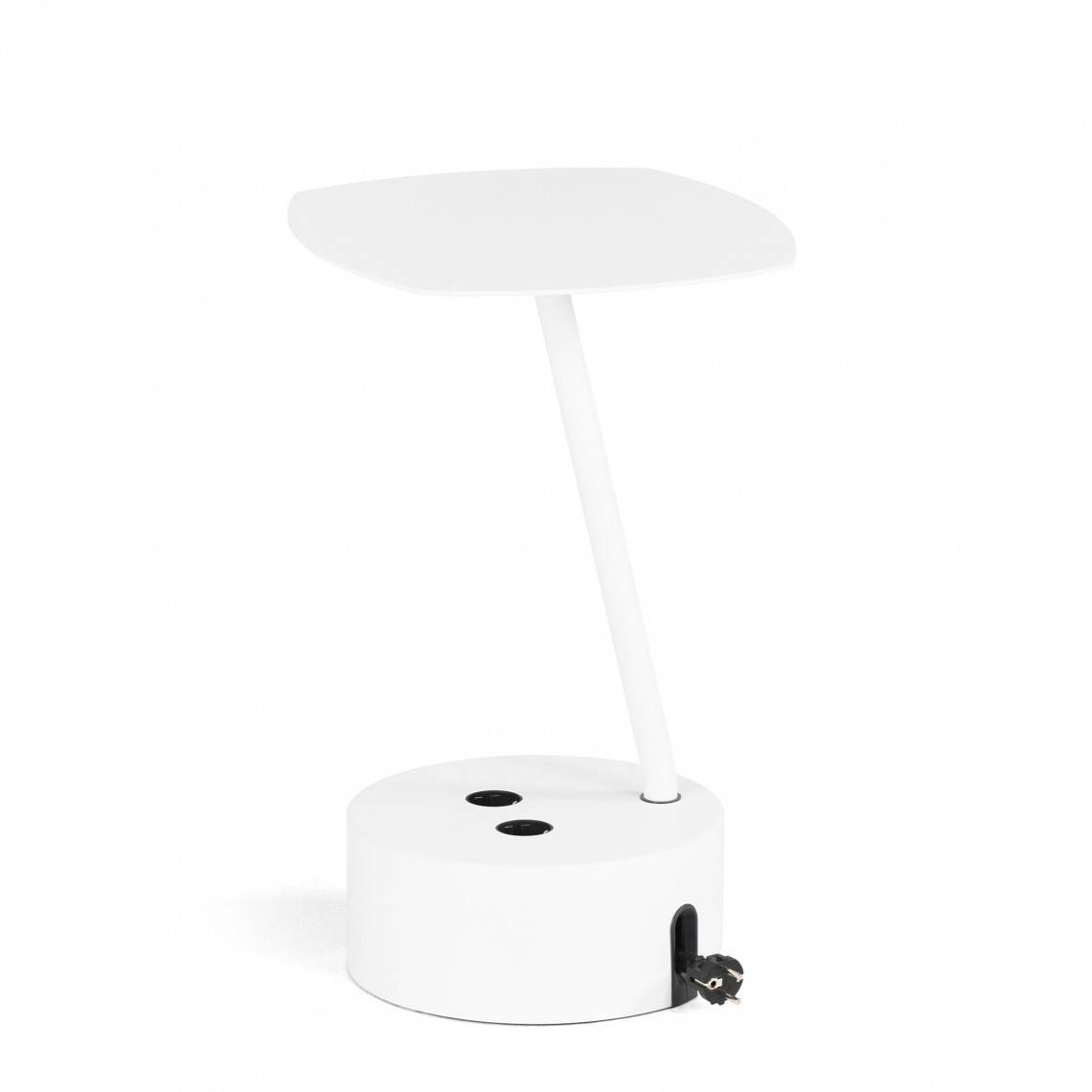 Sidebord Add Cable Table, Farve Hvid, Højde 56 cm