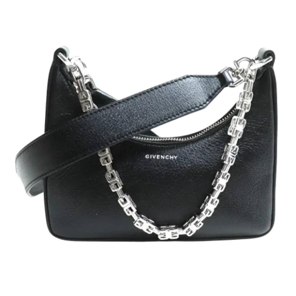 Givenchy Pre-owned Pre-owned Laeder skuldertasker - Vintage - Dame - Sort - ONE SIZE - Uld
