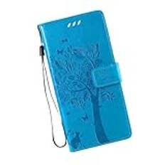 Läderplånboksfodral För Xiaomi Note 13 12 11 10S 9 Pro För Redmi Note 8T 7 Pro Hållare Kort Flip Stand Väskor Telefonskydd, Blå, för Note 8 Pro