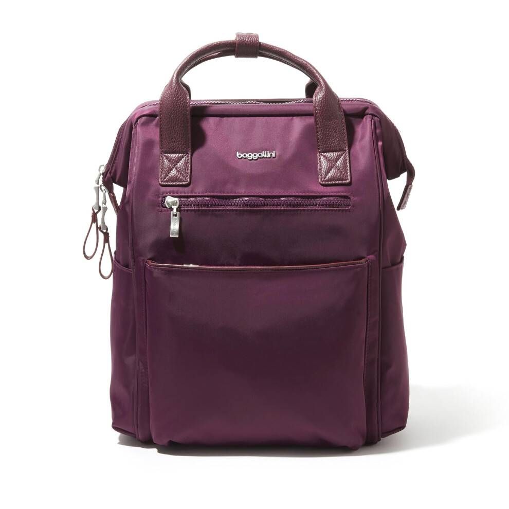 Baggallini Soho Rygs?k - Rejserygs?k til b?rbar computer til kvinder - Letv?gts vandafvisende bagagetaske Mulberry