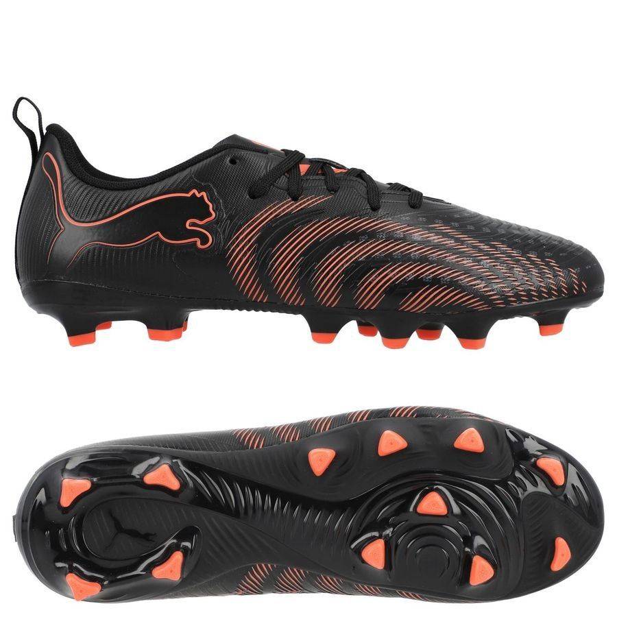PUMA Future 9 Play FG/AG Eclipse - PUMA Svart/Röd/Strong Gray Barn - ['Svart'] (35½)