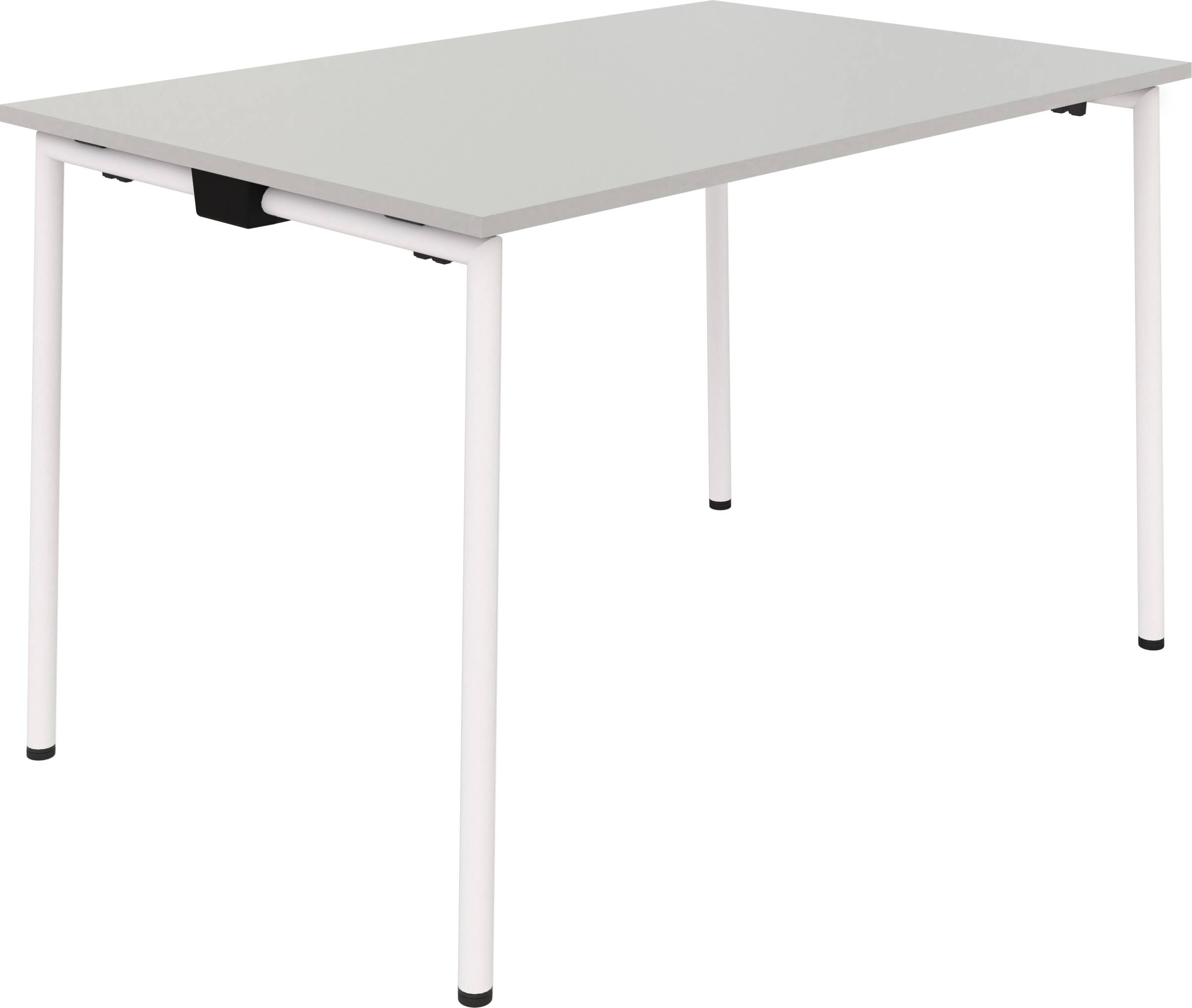 EasyFix Kantinebord 180x90 cm, Grå decor/Hvid
