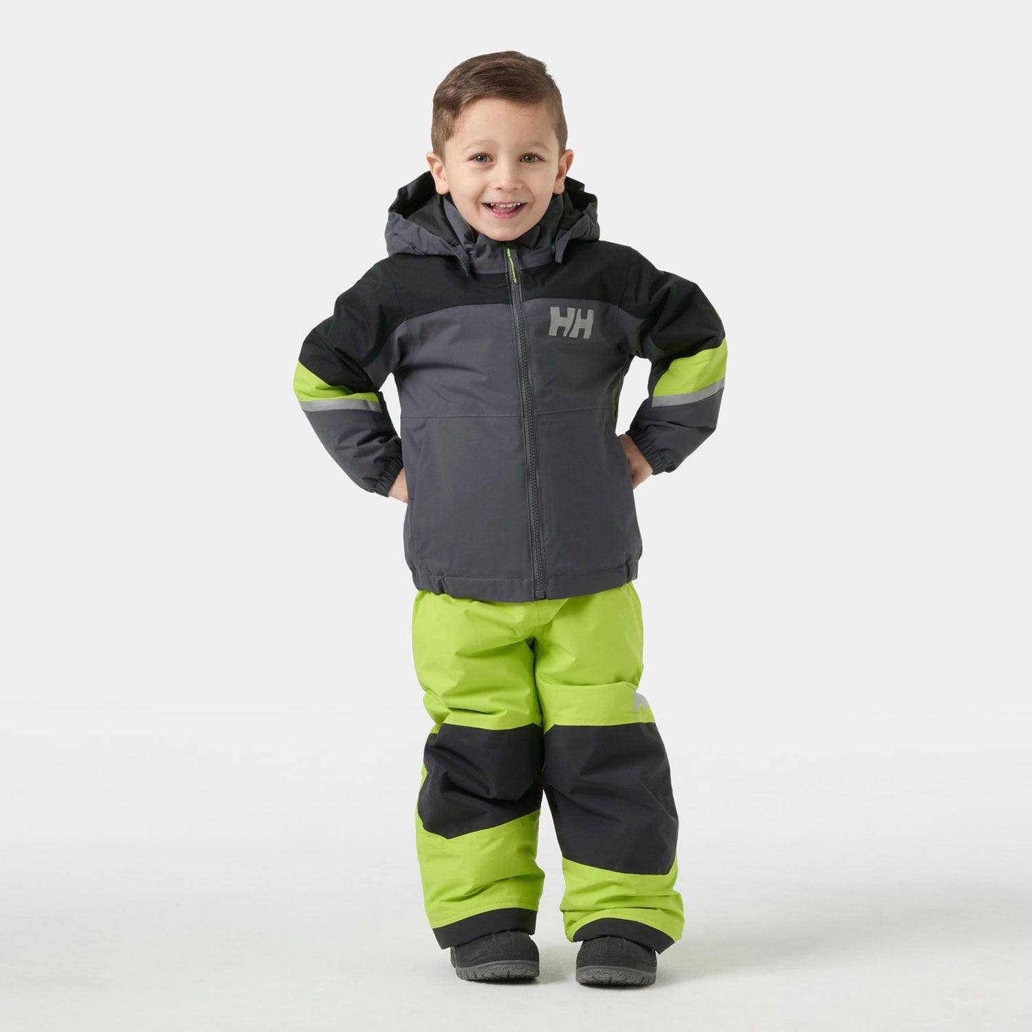 Helly Hansen Kids’ Rider Insulated Ski Jacket Grå 104 - Thunder Gre Grå