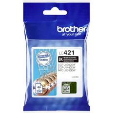 Brother LC421BK LC-421BK Tintenpatrone – Schwarz für DCP-J1050DW, DCP-J1140DW, MFC-J1010DW