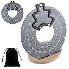 Aluminiumlegering Melody Tool Stämhjul, Gitarr Musikteori Disc Circles of Fifths, Musikalisk Theory Disc för gitarr med Chord Wheel Holdare -