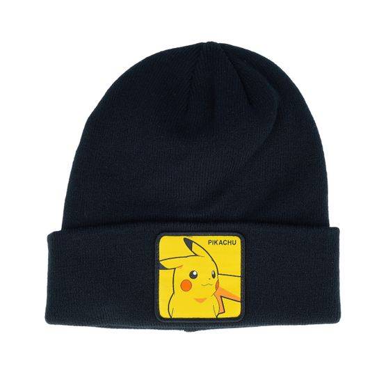 Capslab - Svart cuff Beanie - Kids Pikachu Black Cuff @ Hatstore