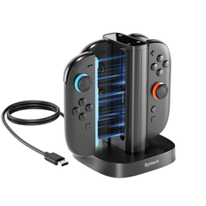 Syntech Joy-Con Charging Station for Nintendo Switch 2 - 4-in-1 fast charger with LED