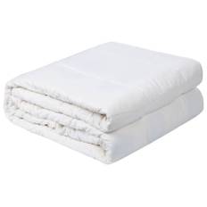 Temperaturreglerande Tyngdtäcke vit bomullssatin 150x210 cm 12 kg - Vit