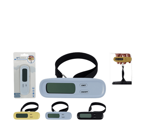 Digital kuffertvægt assorterede farver 50 kg