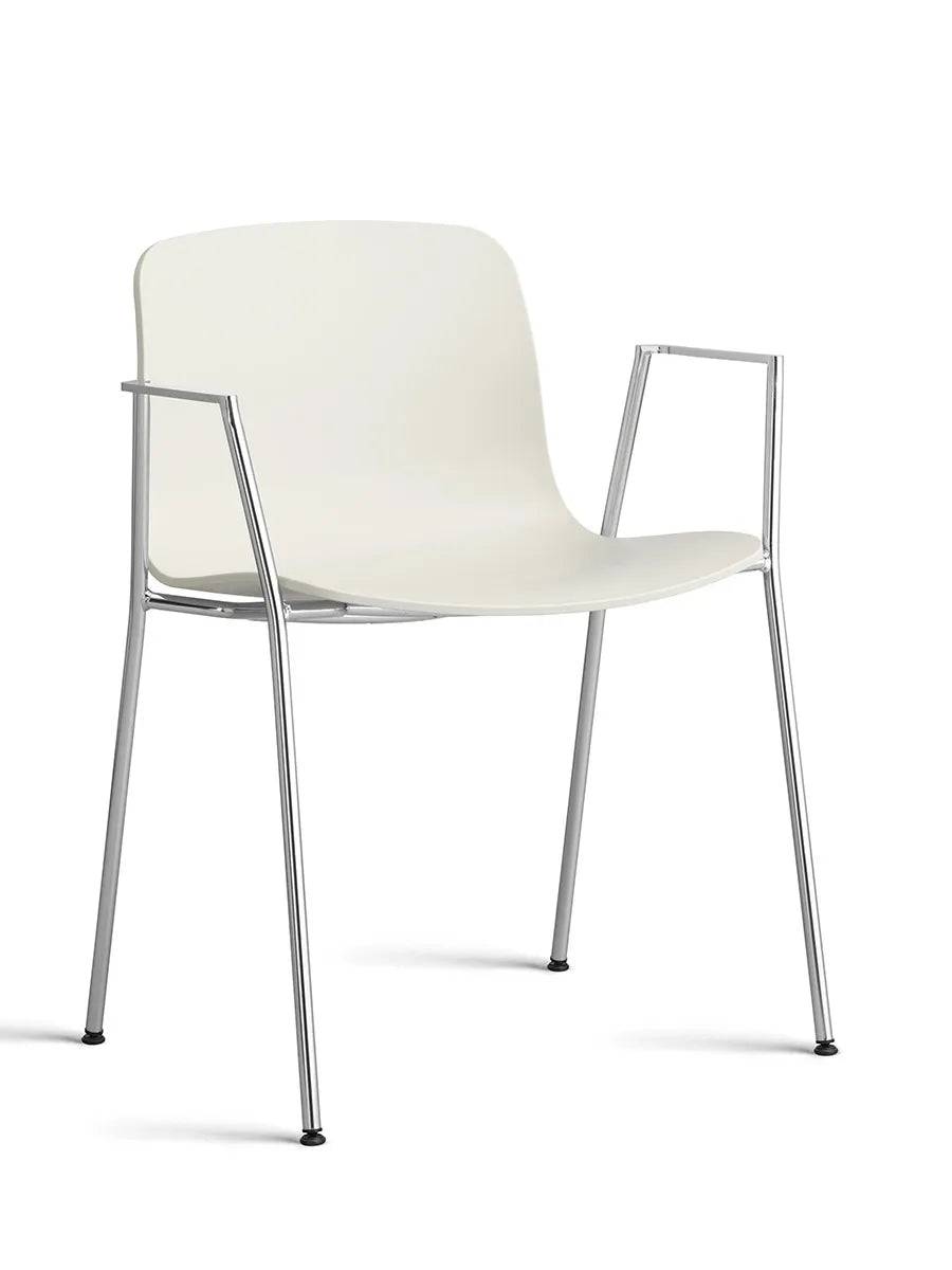 About a Chair AAC18 fra Hay Melange Cream / Forkromet stål - Jacobsen Plus