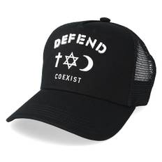 Defend Paris - Svart trucker Keps - Truck Co Black Trucker @ Hatstore