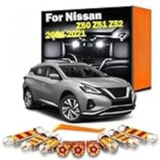 LED-lampor interiör läsljussats, för Nissan Murano Z50 Z51 Z52 2003-2014 2015 2016 2017 2018 2019 2020 2021