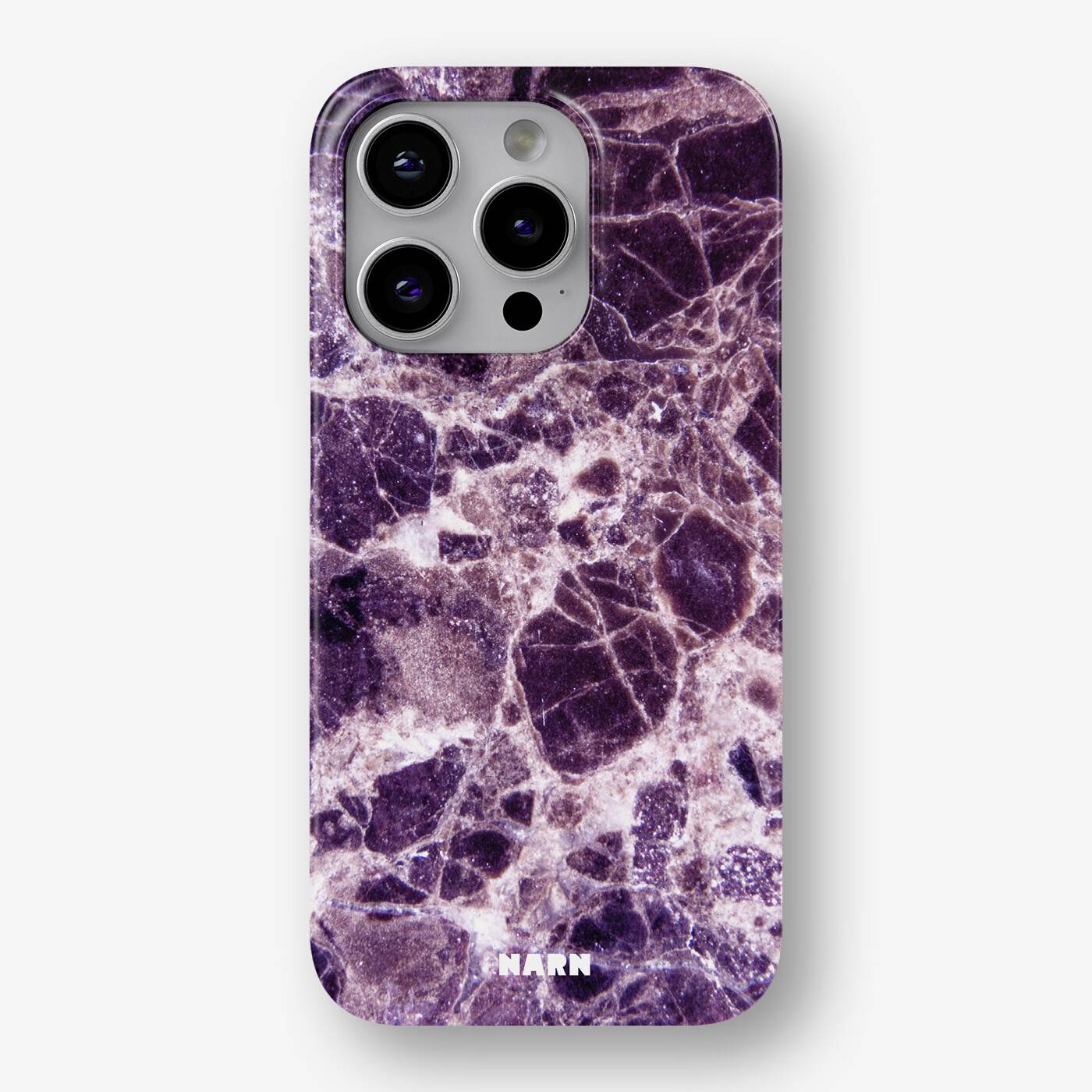 iPhone 14 Pro Max Slim Mobilskal - Purple Marble | NARN
