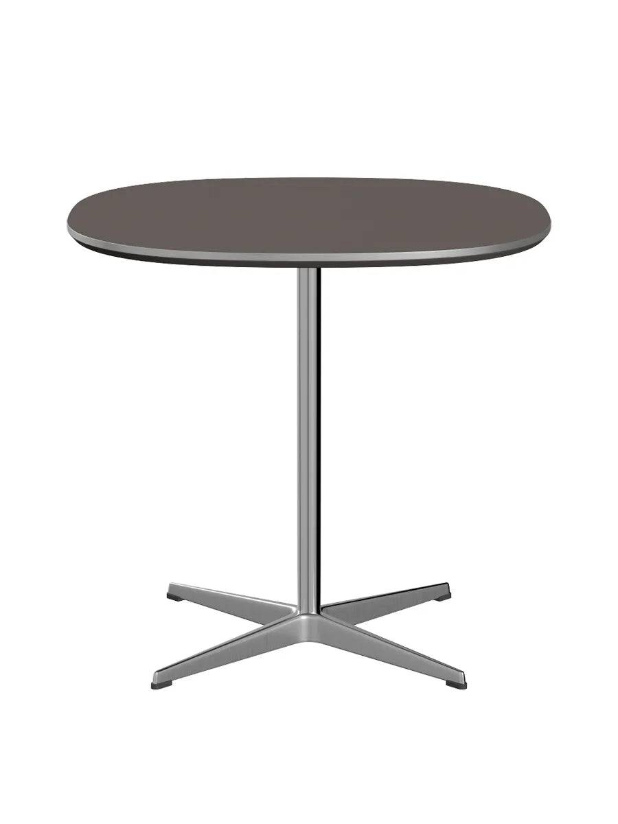 Piet Hein A602 cafébord, 75 x 75 cm fra Fritz Hansen Grå laminat m. alukant - Jacobsen Plus
