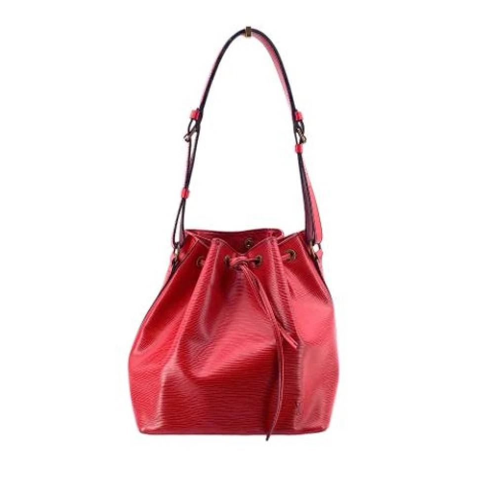 Louis Vuitton Vintage Pre-owned Petit Noe Skuldertaske - Vintage - Dame - Rød - ONE SIZE - Uld