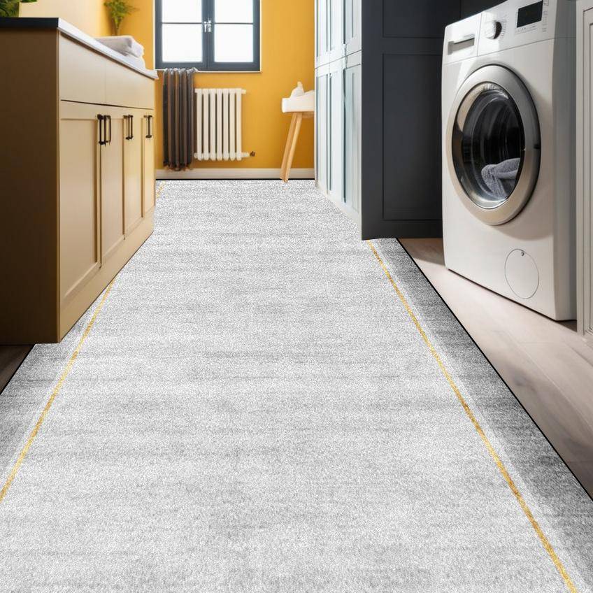 Modern Geometric Corridor Carpet Kitchen Decor Non-slip Runner Rugs Bathroom Passageway Entrance Door Mat Hotel Lobby Long Rugs 60x200cm 23.6x78in
