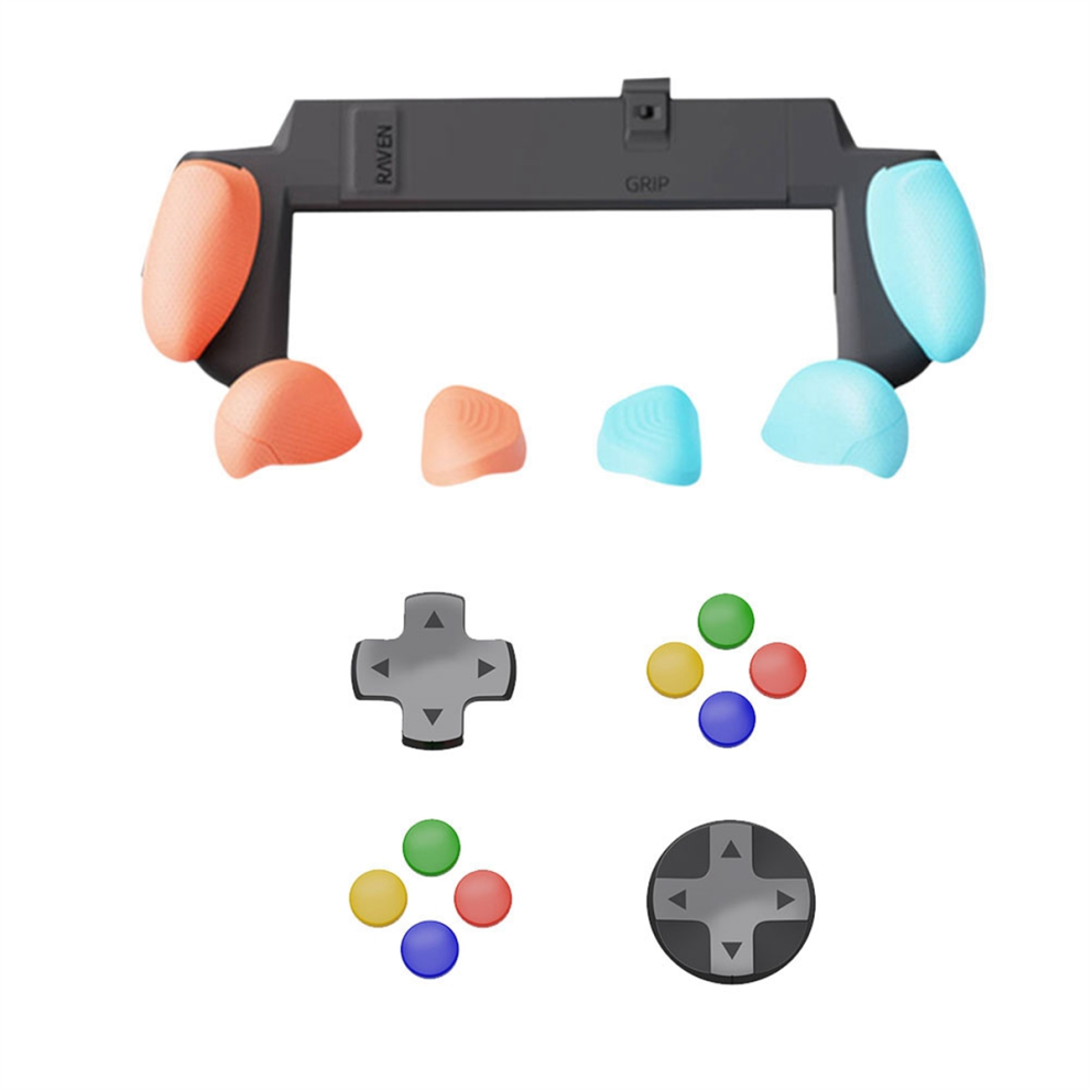 Til Switch2 Grip Beskyttelsesskal + Knaphætter + Retningstaster Sæt B