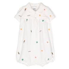 POLO RALPH LAUREN KIDS - slip on-skor med brodyr - barn - bomull/bomull - 9 mths - Vit