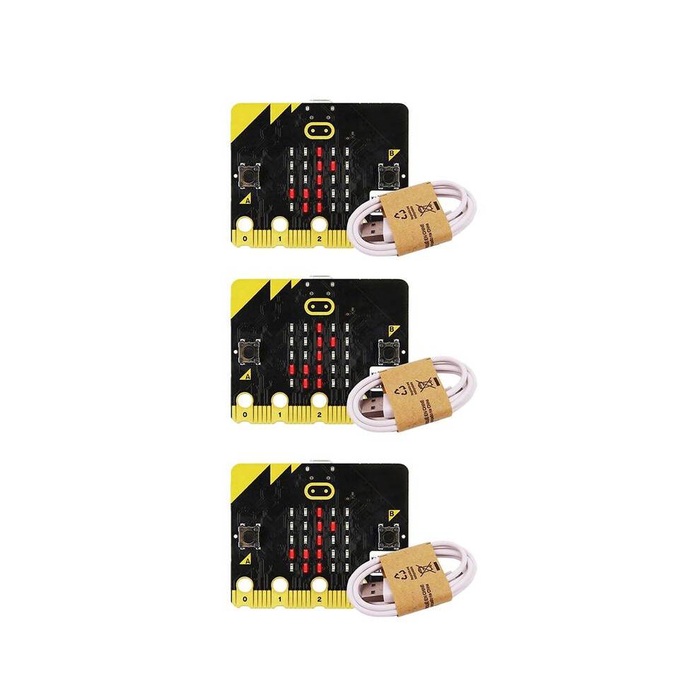 3X the Microbit Board V2 Kit Has Built-in Speakers and A Microphone Support Artificial Intelligence