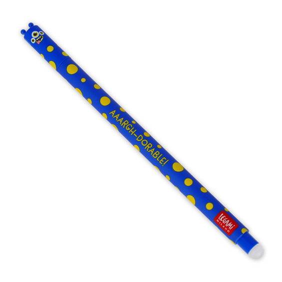 Suddbar gelpenna monster med blått bläck, 0,7 mm spets