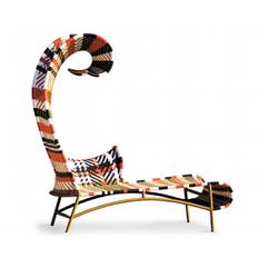 Moroso Shadowy loungestol - tweed / orange / Venstre-vendt