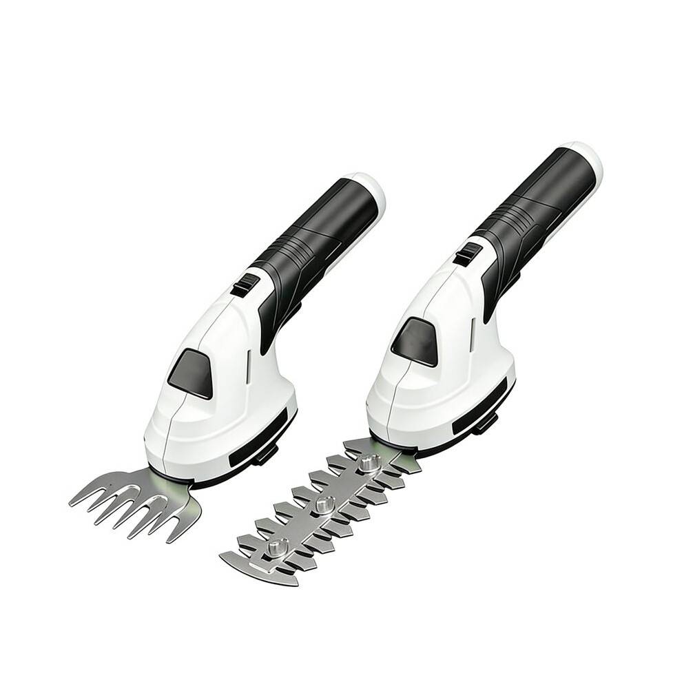 Cordless Grass Shear Hedge Trimmer 2 in 1 Light Weight Electric Grass Trimmers with Type-C Handheld Shrub Trimmer Yellow