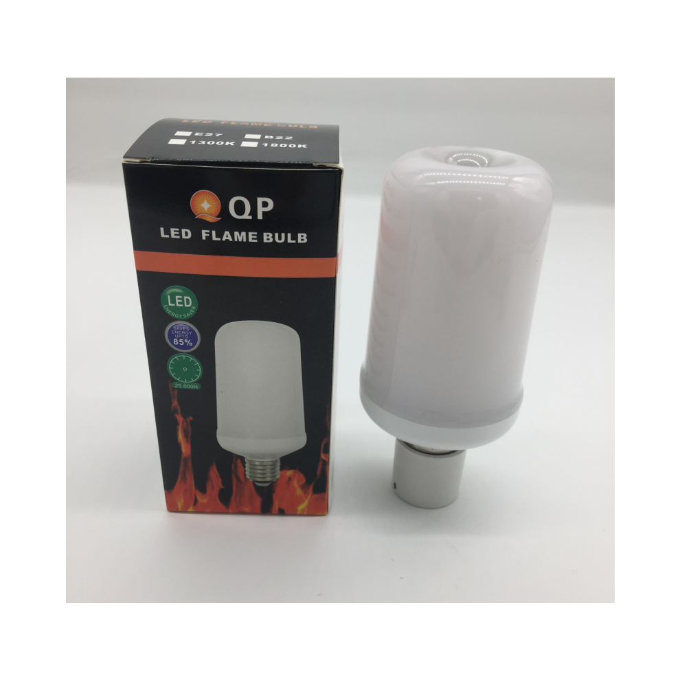 E26-sokkel dekorativ lampe flammeeffektpære med tyngdekraftssensor flammelys LED flimrende ildpære til alsidig indendørs udendørs belysning