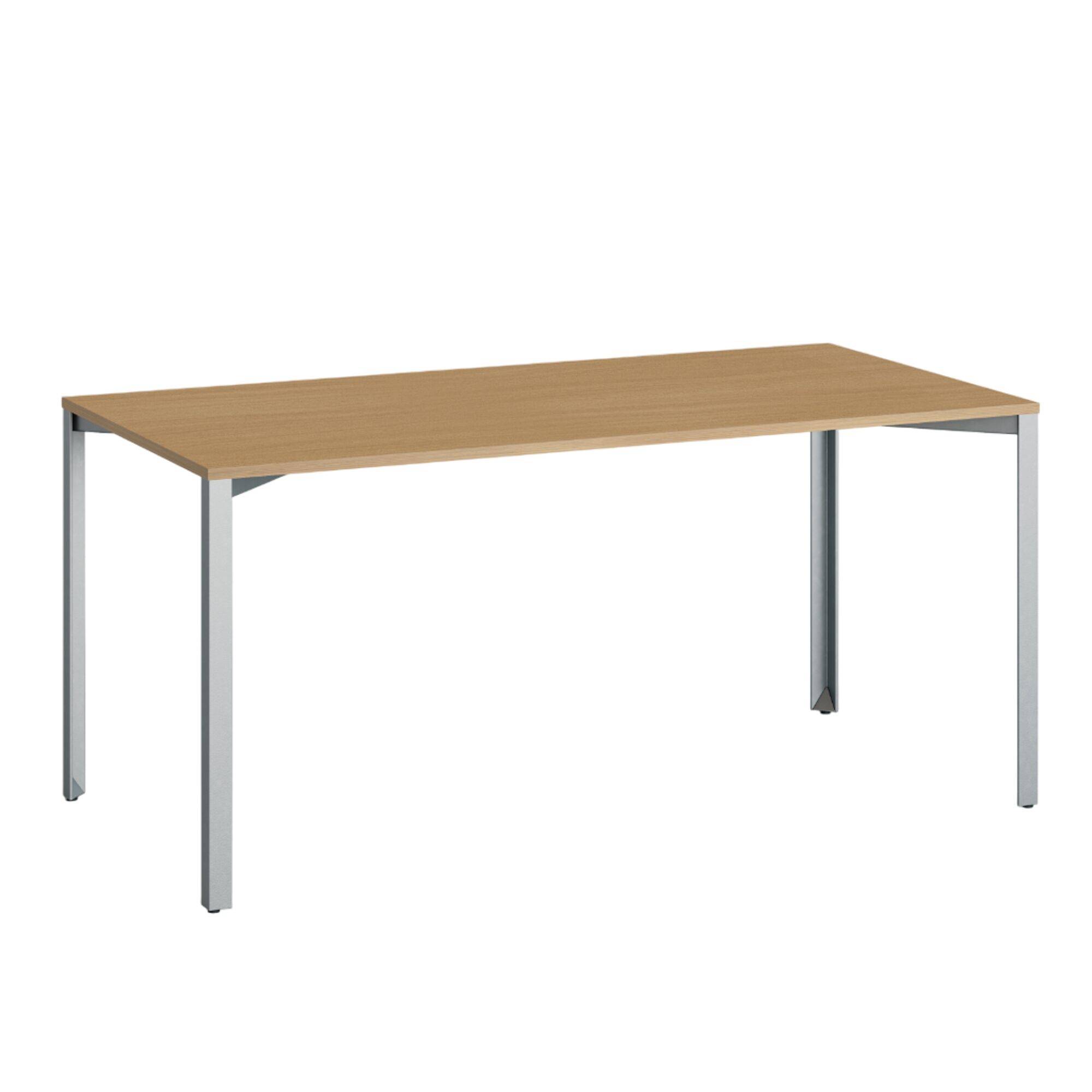 +Halle Grid Bord 80x160 Ek/ Blå Zink - Ek / Blå