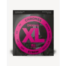 D’Addario ECB81M Chromes Bass Guitar Strings, Light, 45-100, Medium Scale