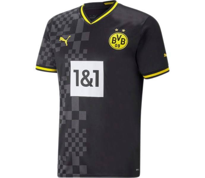 Borussia Dortmund Away 22/23 Replica matchtröja, Puma Black-Asphalt, Herr, XS