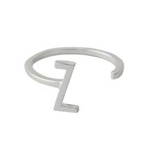 Design Letters Ring - Sølv Z
