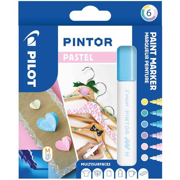 Marker Pintor Medium Pastel Mix ass (6) 6st