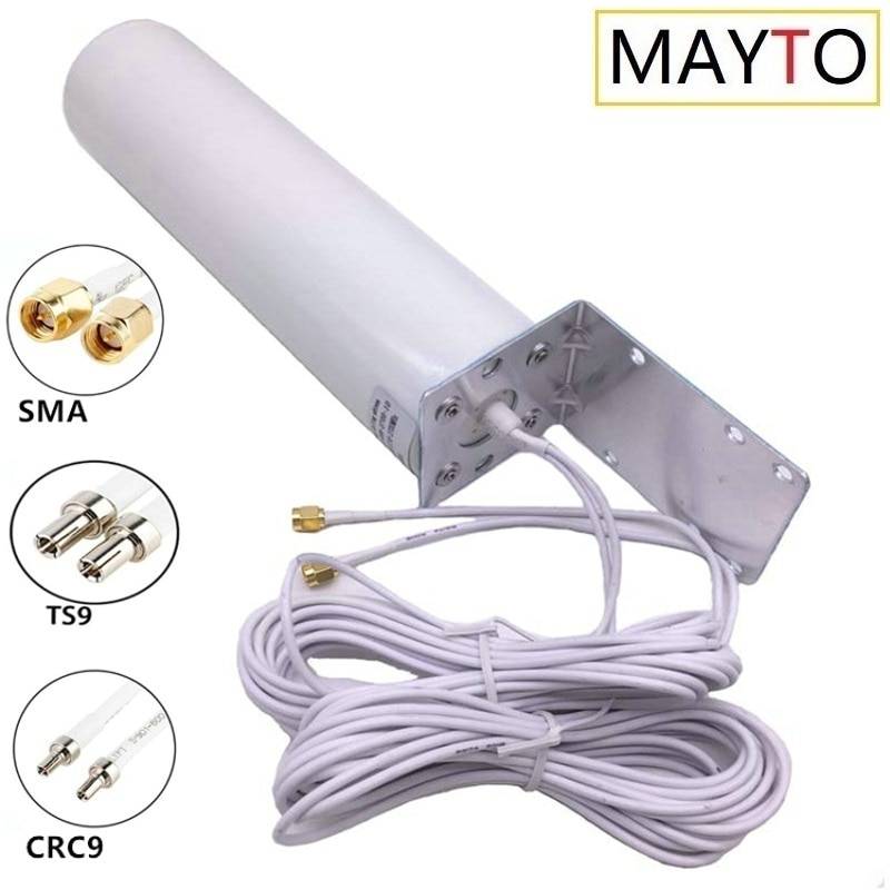 Antenn dubbel 10 meter kabel 3g 4g lte router modem antenn extern antenn dubbel sma ts9 crc 9 kontakt - Ts9 kontakt