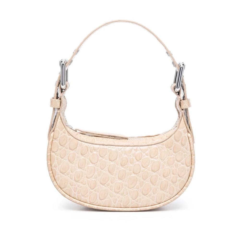 By FAR Krokodillepræget Mini Soho Skuldertaske - Tasker - Dame - Beige - ONE SIZE - Uld