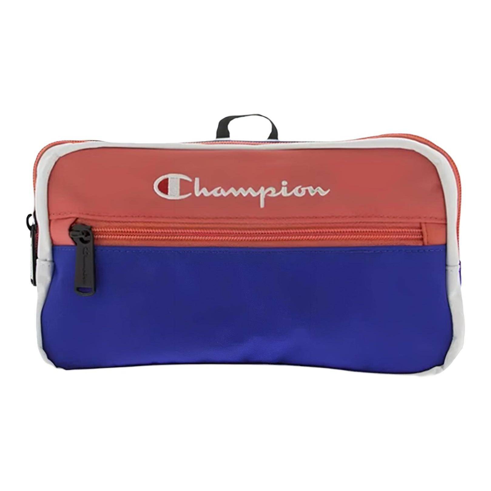 Champion Life Color Block Retro Polyester Waist Bag Regular Unisex Couple Unisex bags Blue Orange CH1057-070 Blue/Orange