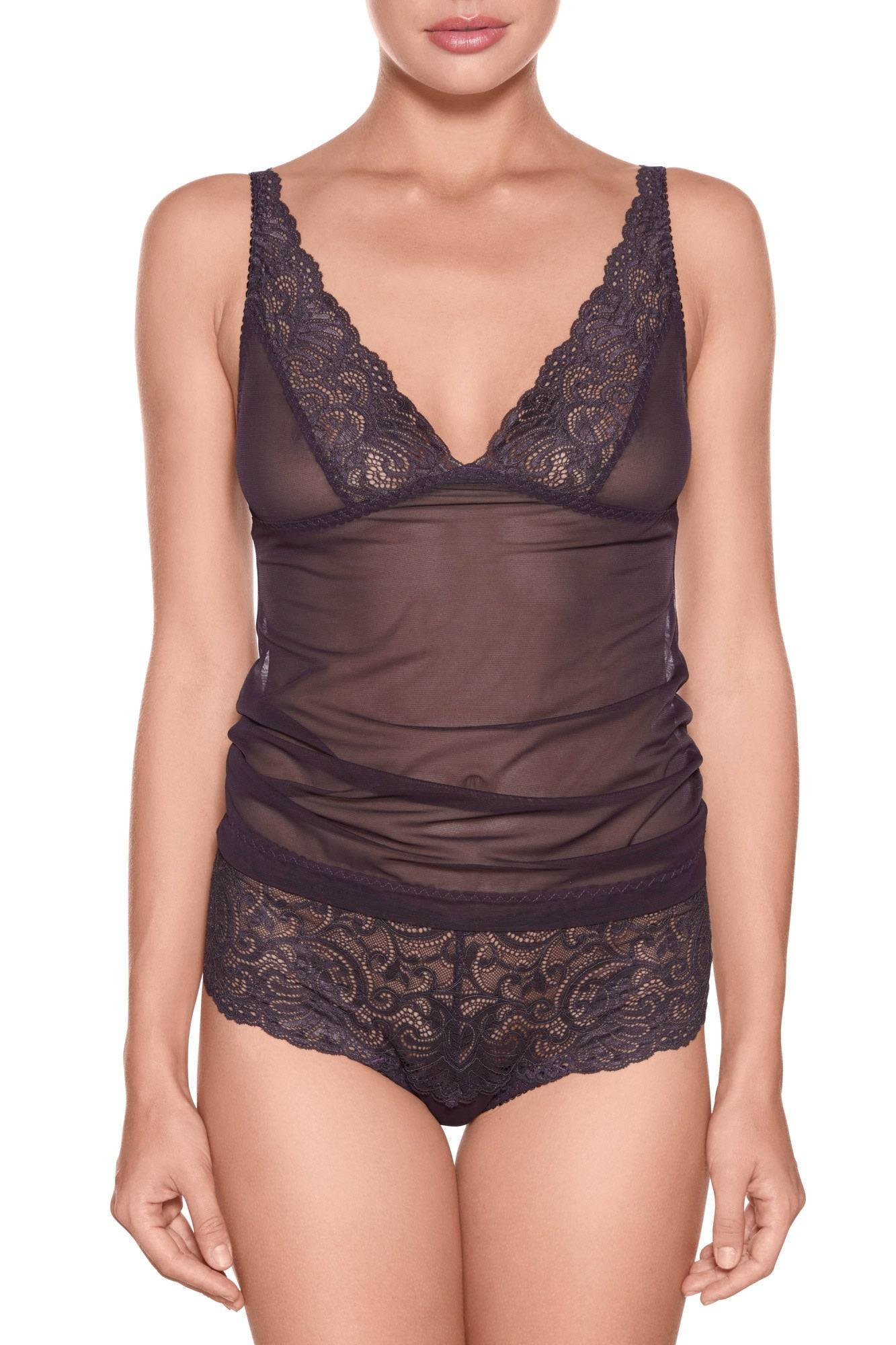 Miss Dahlia Chemise - Viola Sky - Aubergine - 40 / Aubergine