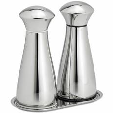 Robert Welch Signature salt- och pepparkvarn med bricka 17 cm, rostfritt stål - Rostfri