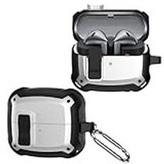 TINGYR Fodral kompatibelt med Samsung Galaxy Buds 3/Buds 3 Pro, Ceamless fitskydd, stötsäker och repbeständig, LED synlig, fodral kompatibel med Samsung Galaxy Buds 3/Buds 3 Pro.