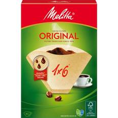 Melitta Kaffefilter Original 1x6 Oblekta 40st