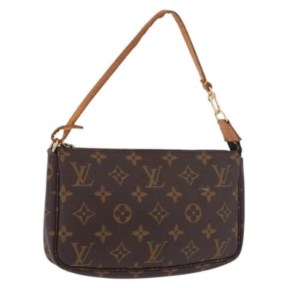 Louis Vuitton Vintage Pre-owned Accessory Pouch - Vintage - Dame - Brun - ONE SIZE - Læder