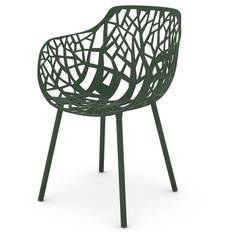 Fast, Forest Stol med armlæn Dark Green