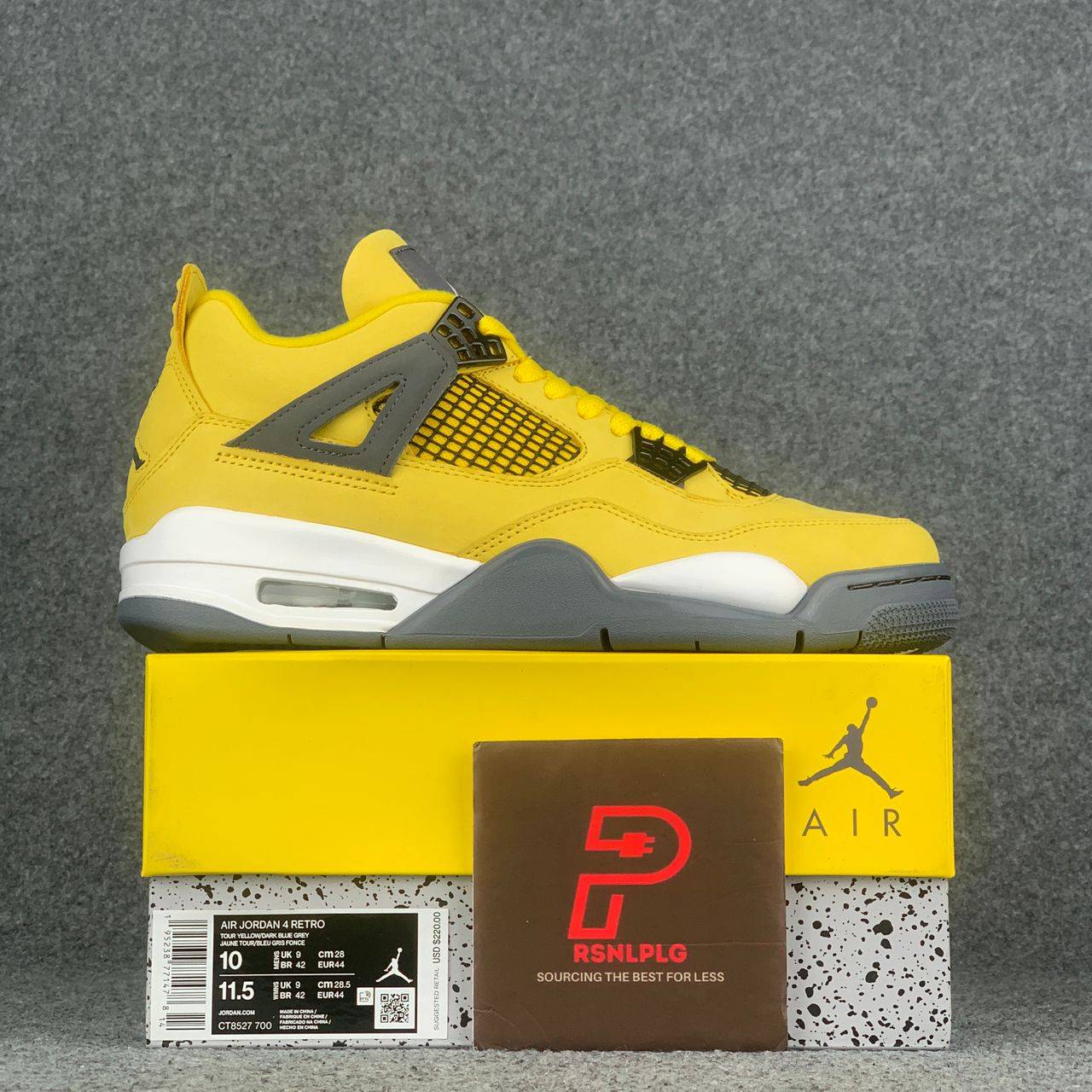 Air Jordan 4 Retro 'Lightning' 2021 - (Mens) EUR 42 • US 8.5 • UK 7.5