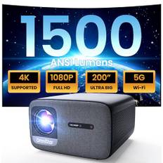 CASIRIS OmniStar L80 Beamer, 1500 ANSI Lumen, Heimkino Video Beamer Full HD 1080P, 4K-Unterstützt, Autofokus, 30W Lautsprecher, 5G WiFi Bluetooth Projektor Kompatibel mit Smartphone/HDMI/USB