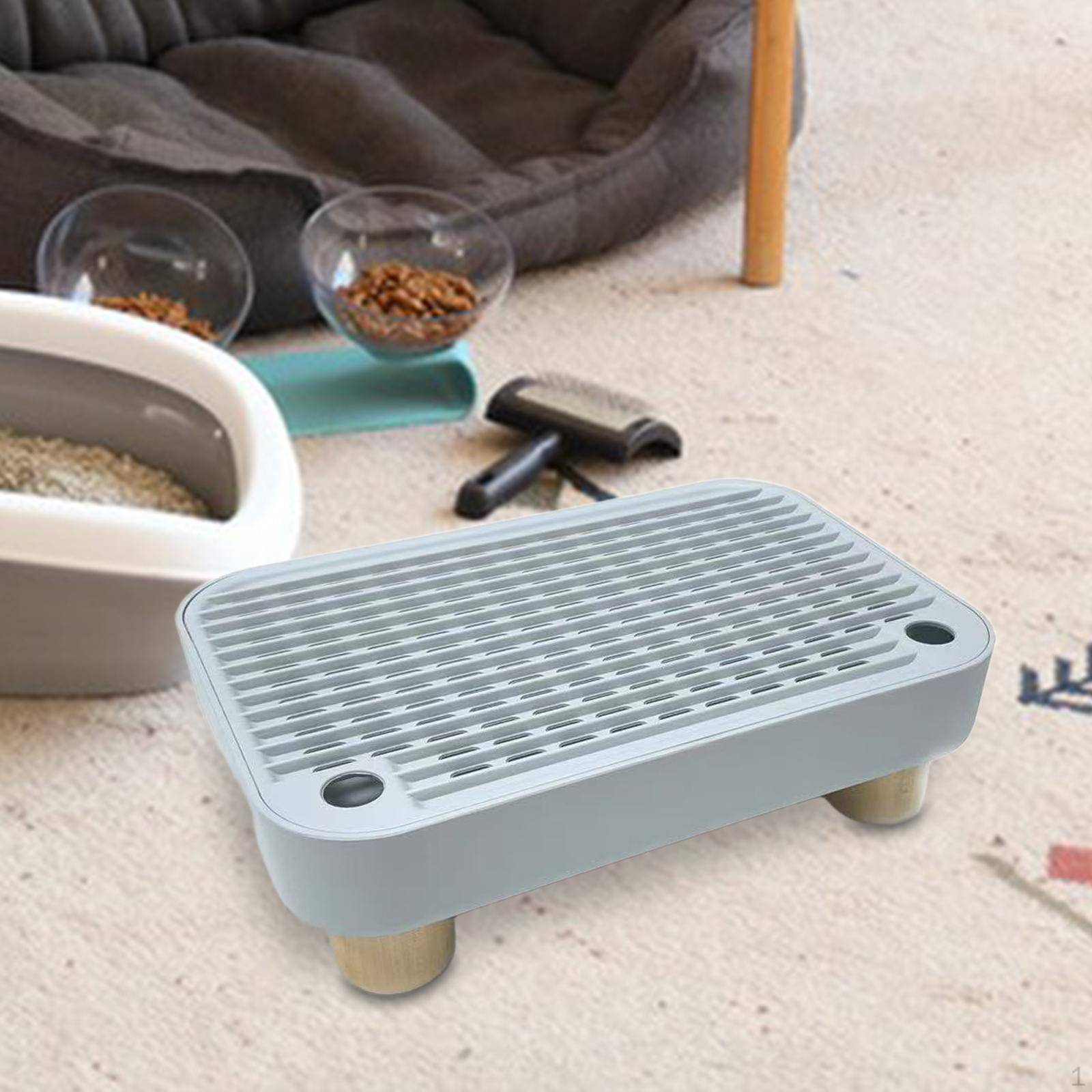 Step Cat Litter Mat Easy to Clean with Function for Kitten and Senior Cats Anti Slip Footboard