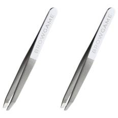 2st Browgame Cosmetics Original Tweezer Slanted White