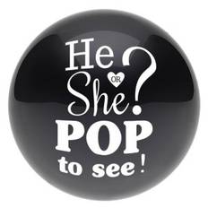 Gender reveal-ballong med konfetti - He or She
