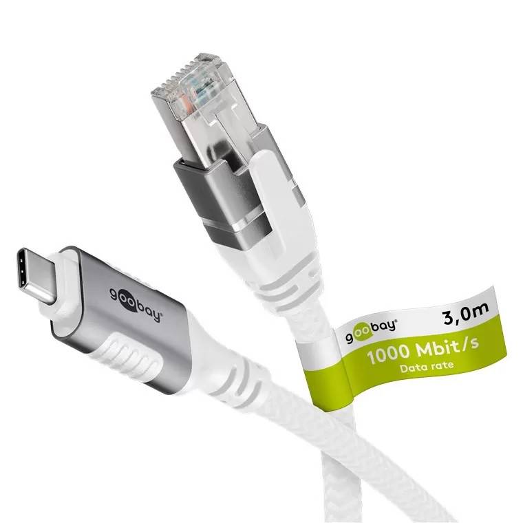 Goobay Ethernet-kabel USB-C 3.1 til RJ45, 3 m