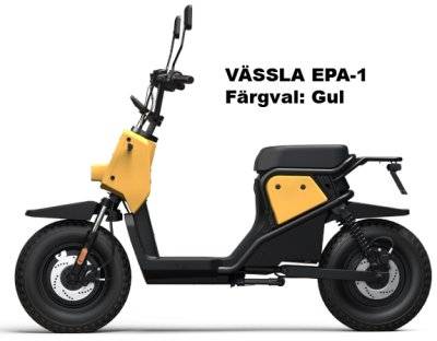 VÄSSLA EPA-1 Elmoped 45 km/h Klass 1 (Färg: Gul, Batteristorlek: 30Ah)