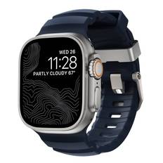 Nomad Apple Watch SE 44mm Rocky Point Band Atlantic (Natural Hardware)